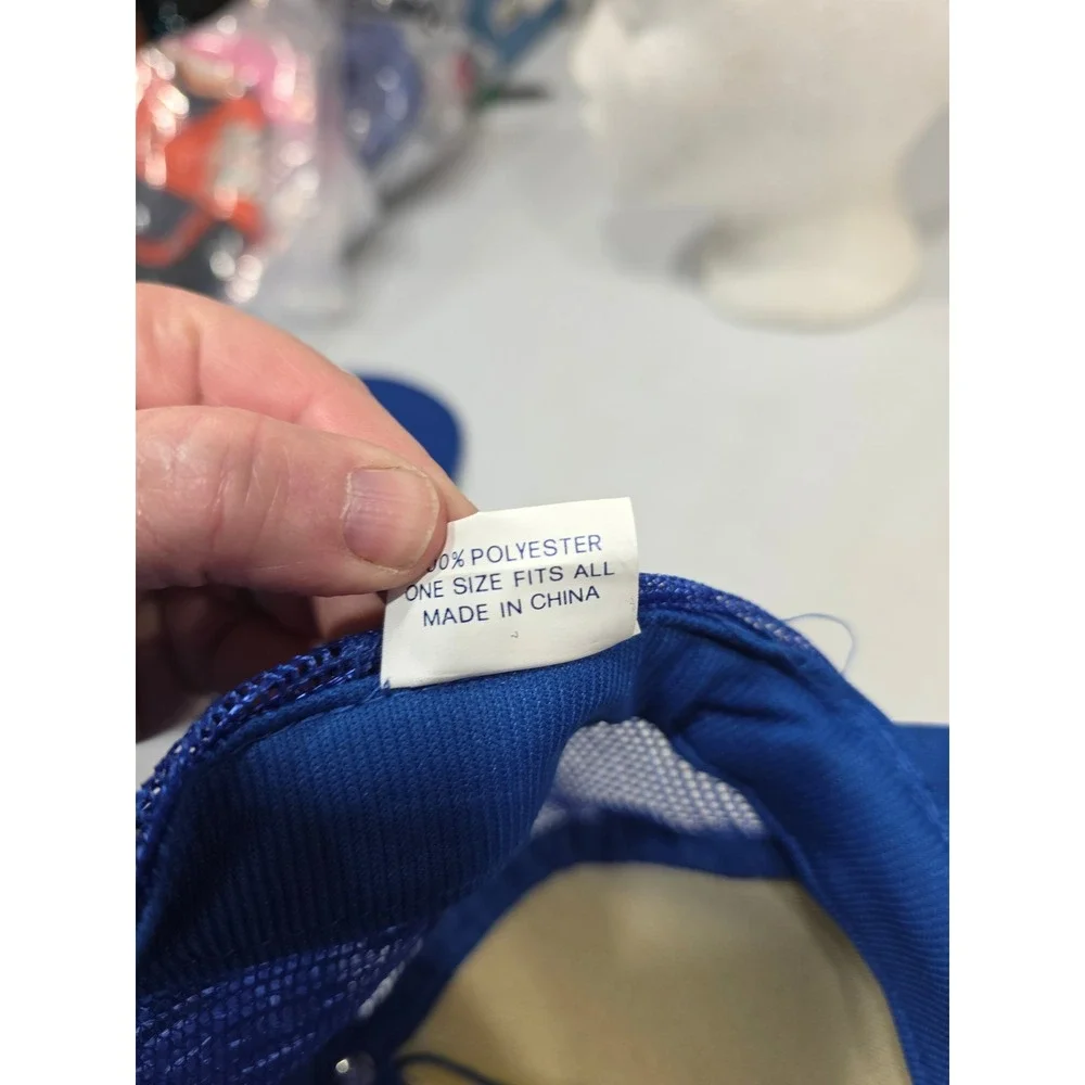 Two Vintage Air Force Trucker Hats Royal Blue‎ Mesh One Size - Picture 14 of 14